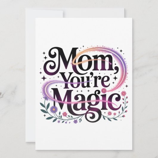 Invitation Mom, You’re Magic (Devant)