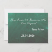 Invitation Moment de s'habiller Tableau noir cravate rouge In (Dos)