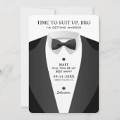 Invitation Moment Moderne Pour Se Mettre En Tenue Frère Garço (Devant)