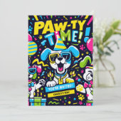 Invitation Moment Paw-Ty (Debout devant)