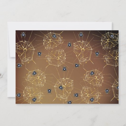 Invitation Momie d'Halloween Monstre Cache-Cache (Dos)