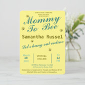 INVITATION MOMMAIRE À BEE CUTE BABY SHOWER VIRTUEL (Debout devant)