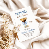 Invitation Mommies et Martini A Tini One Boy Baby shower