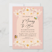Invitation Mommy to Bee Floral Daisy Baby shower (Devant)