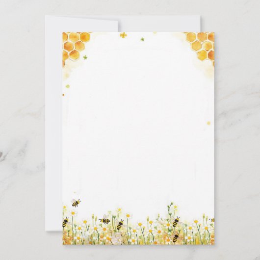 Invitation Mommy to Bee Wildflowers Honey Arch Baby Shower (Dos)