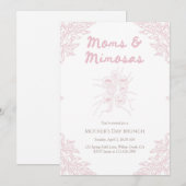Invitation Moms and Mimosas Mother’s Day Brunch (Devant / Derrière)