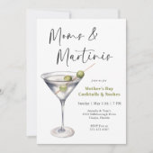 Invitation Moms et Martinis fête des mères Cocktail Party (Devant)