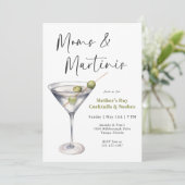 Invitation Moms et Martinis fête des mères Cocktail Party (Debout devant)