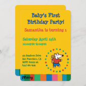 Invitation Mon ami Maisy Anniversaire (Devant / Derrière)