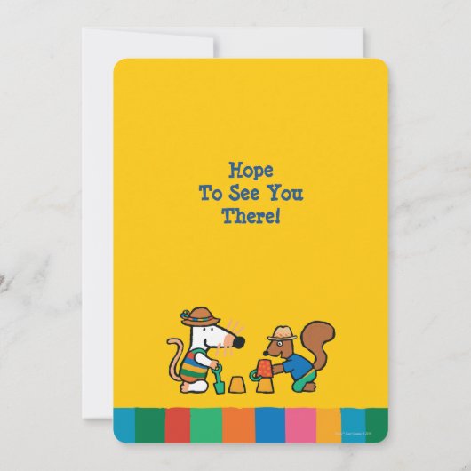 Invitation Mon ami Maisy Anniversaire (Dos)