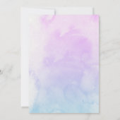 Invitation Mon ange fête son anniversaire à cinq ans : (Dos)