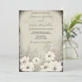 Invitation Mon autre Fleur sauvage demi-papillon Mariage (Debout devant)