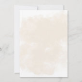 Invitation Mon bébé ! Baby shower neutre Boho de l'ours couch (Dos)