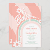 Invitation Mon bébé Baby shower Super (Devant / Derrière)