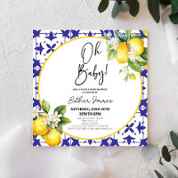 Mon bébé ! Carrelage bleu méditerranéen Baby showe