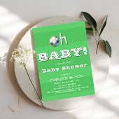 Invitation Mon bébé ! Sport Football Baby Boy Douche