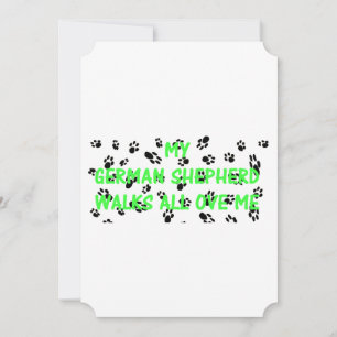 Invitation Mon berger allemand me marche dessus