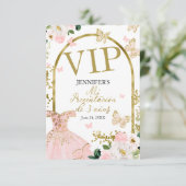 Invitation Mon Billet VIP pour la Présentation de 3 Ans Blush (Debout devant)
