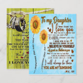 Invitation Mon cadeau à ma fille, le meilleur cadeau pour enf (Devant / Derrière)