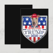 Invitation Mon chien Trump 2020 porte des lunettes (Devant / Derrière)
