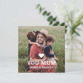 Invitation MON COEUR VOUS AIME MUM Fête des Mères Photo (Debout devant)