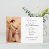 Invitation Mon Coeur Vous Perçoit Première Communion (Debout devant)