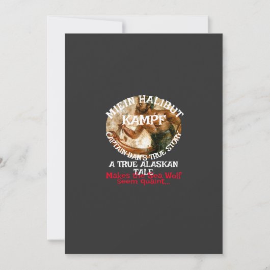 Invitation Mon combat avec le flétan une véritable histoire d (Devant)