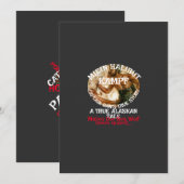 Invitation Mon combat de flétan une véritable histoire alaska (Devant / Derrière)
