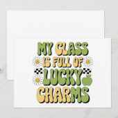 Invitation Mon cours est plein de professeurs de la chance Pa (Devant / Derrière)