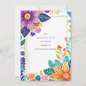 Invitation Mon Dernier thème de la fête de la Fiesta (Dos)