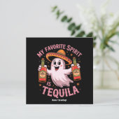 Invitation Mon esprit préféré est Tequila Halloween Boire (Debout devant)