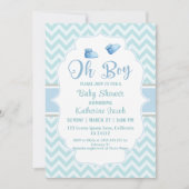 Invitation Mon garçon baby shower garçon bébé (Devant)