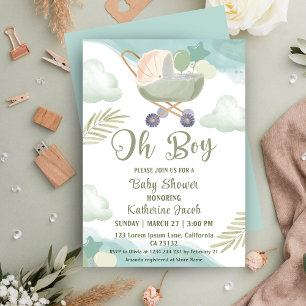Invitation Mon garçon baby shower garçon bébé