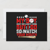 Invitation Mon Garçon Ne Chantera Peut-Être Pas Toujours, Mai (Devant)