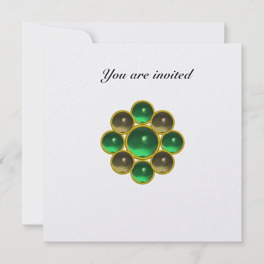 Invitation MON jade agate glace blanche (Devant)