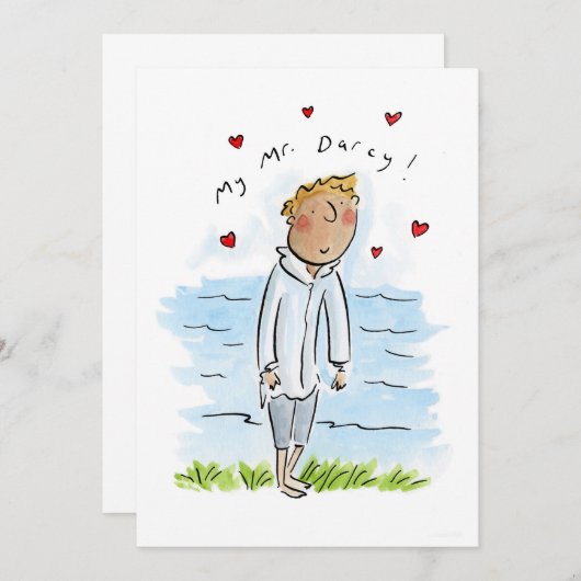 Invitation Mon M. Darcy (Devant / Derrière)