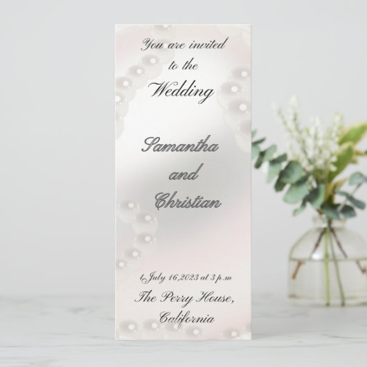 Invitation Mon Mariage Pearl (Debout devant)