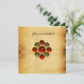 Invitation MON parchemin d'agate rubis (Debout devant)