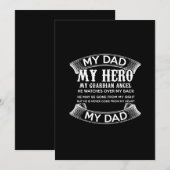 Invitation mon père mon héros mon ange gardien il regarde sur (Devant / Derrière)