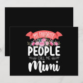 Invitation Mon peuple favori m'appelle la Fête des Mères Mimi (Devant / Derrière)