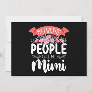 Invitation Mon peuple favori m'appelle la Fête des Mères Mimi