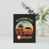 Invitation Mon Plan De Retraite Bitcoin Plage Coucher De Sole (Debout devant)