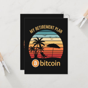 Invitation Mon Plan De Retraite Bitcoin Plage Coucher De Sole