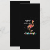 Invitation Mon préféré est le flamant de costume de lumières  (Devant / Derrière)