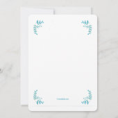 Invitation Mon premier bleu communion (Dos)