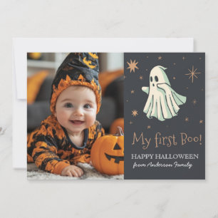 Invitation Mon premier bu Ghost photo halloween