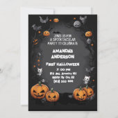 Invitation Mon premier Halloween Mon premier Boo (Dos)