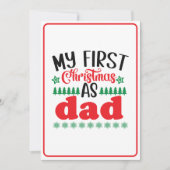 Invitation Mon premier Noël comme papa (Devant)
