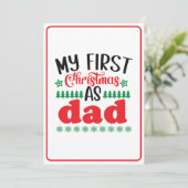 Invitation Mon premier Noël comme papa (Debout devant)