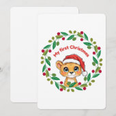 Invitation Mon premier ornement de Noël (Devant / Derrière)